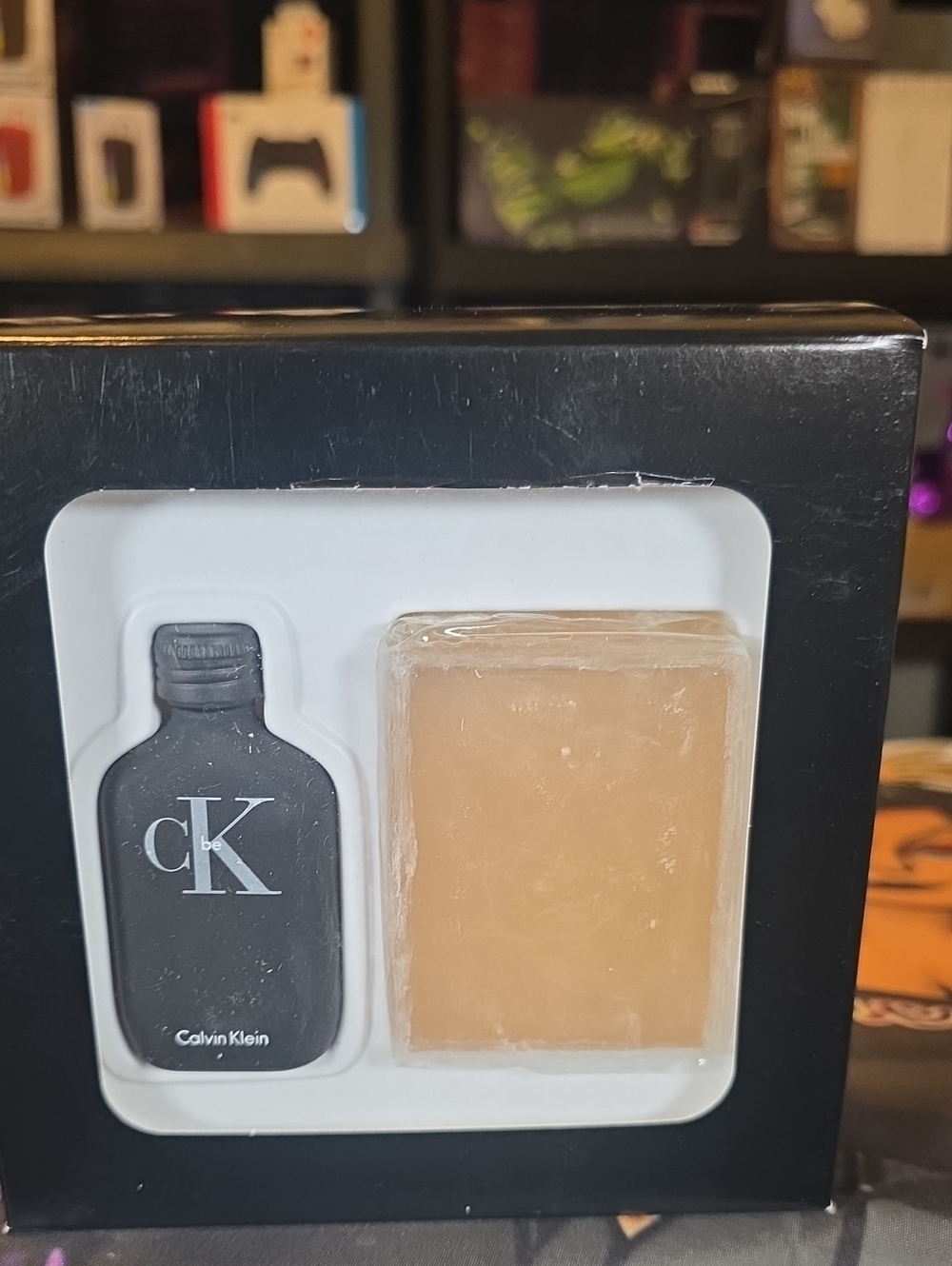 Calvin Klein Black and Beige Soap And Colonge